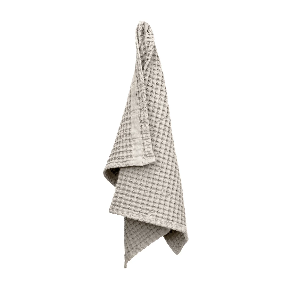The Organic Company - Big Waffle Serviette de bain, 50 x 75 cm, stone