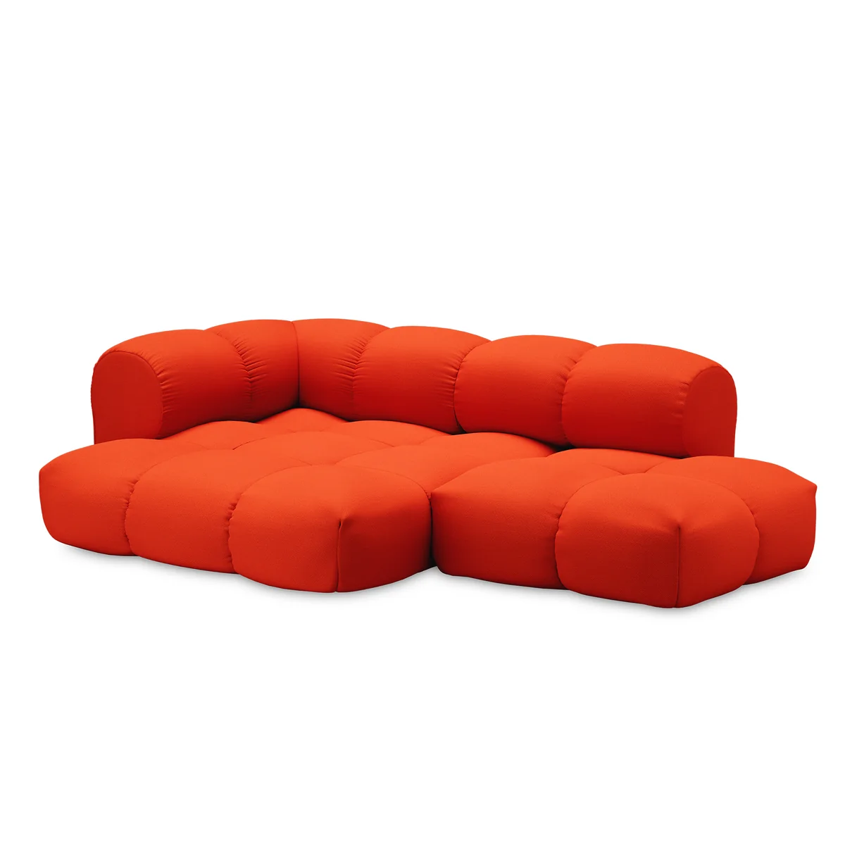 OUT Objekte unserer Tage - Sander 06 gauche Canapé 3 places, orange pur (Vidar 4 0542 by Kvadrat) OUT Objekte unserer Tage - Sander 06 gauche Canapé 3 places, orange pur (Vidar 4 0542 by Kvadrat)