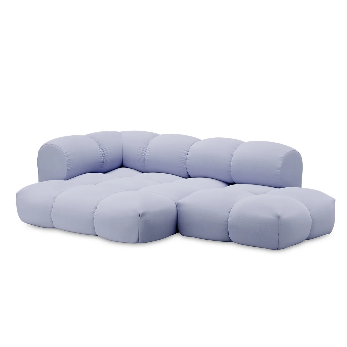 OUT Objekte unserer Tage - Sander 06 Gauche Canapé 3 places, bleu lilas (Vidar 4 0723 by Kvadrat) OUT Objekte unserer Tage - Sander 06 Gauche Canapé 3 places, bleu lilas (Vidar 4 0723 by Kvadrat)