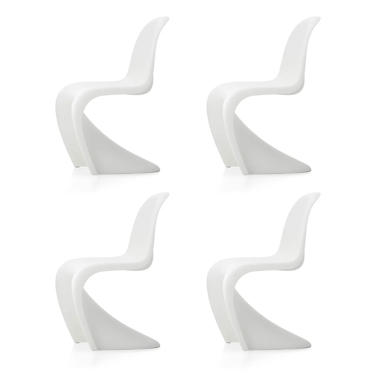 Vitra - Panton Chair , blanc (nouvelle hauteur) (set de 4) Vitra - Panton Chair , blanc (nouvelle hauteur) (set de 4)