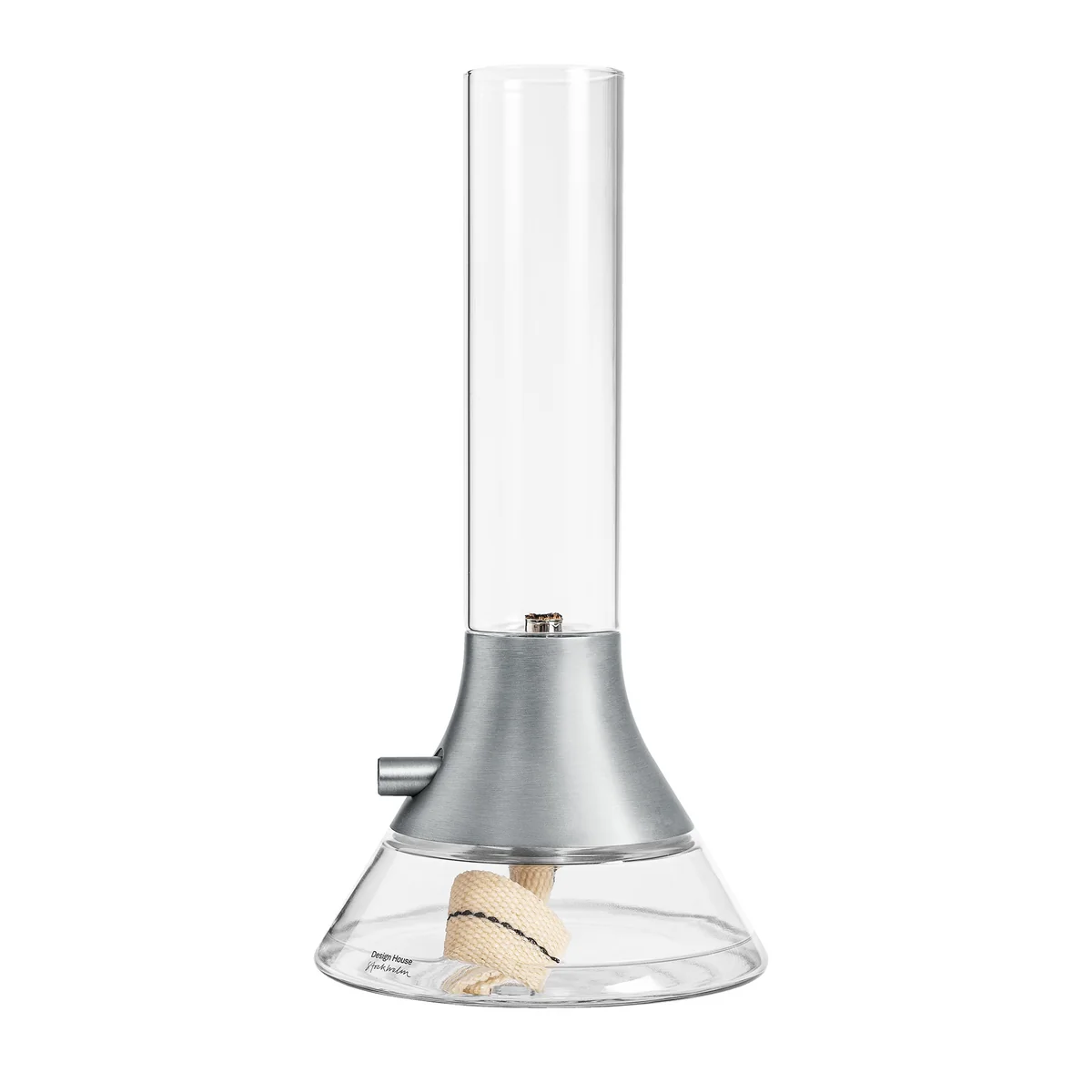 Design House Stockholm - Fyr Lampe à huile, transparente / argentée