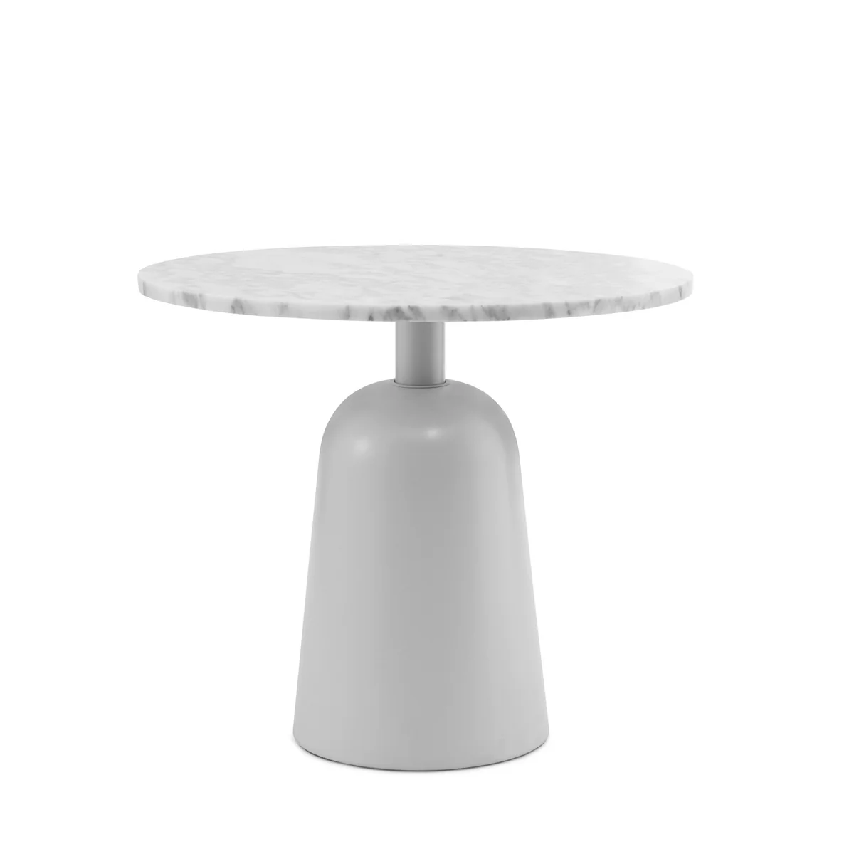 Normann Copenhagen - Turn Table basse Ø 55 cm, marbre / blanc Normann Copenhagen - Turn Table basse Ø 55 cm, marbre / blanc