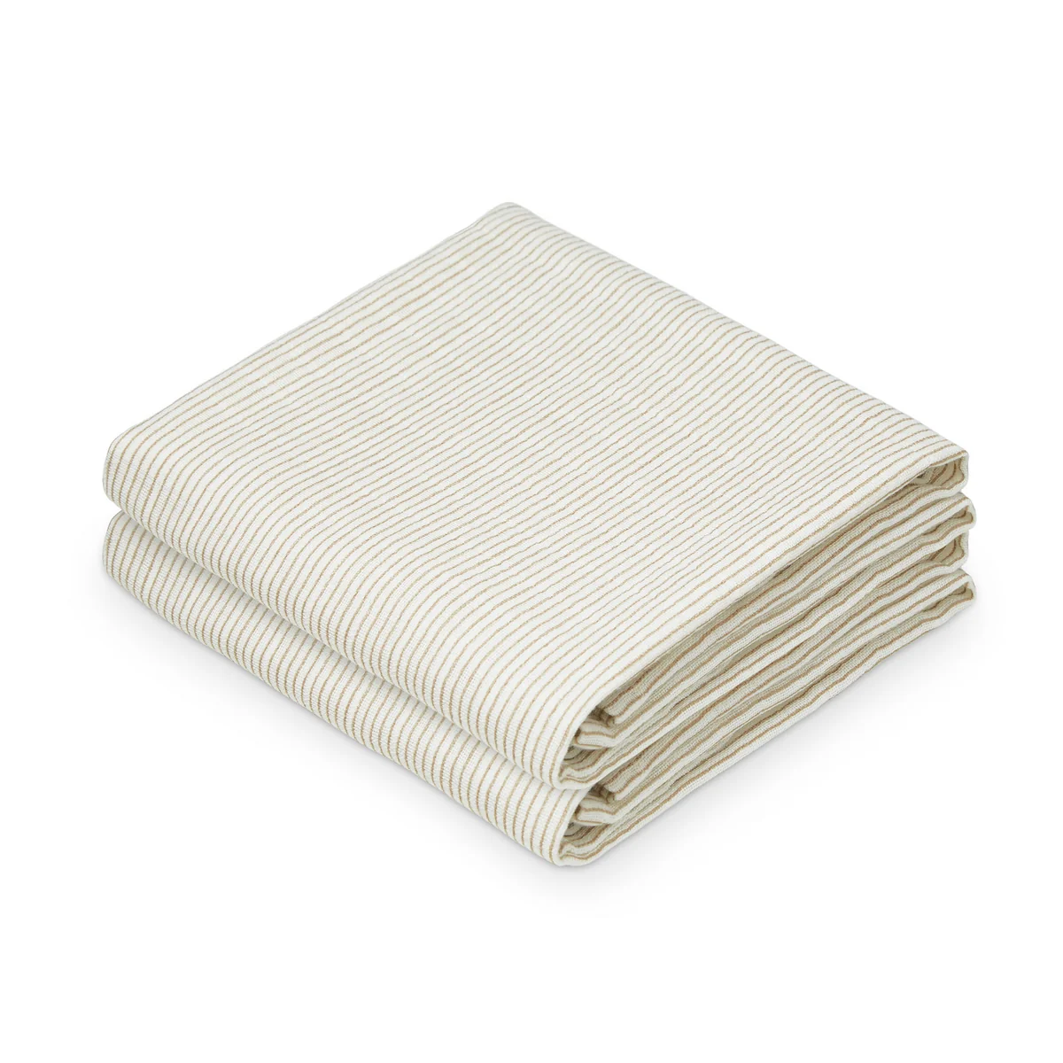 Cam Cam Copenhagen - Set de mouchoirs en papier, classic stripes camel (lot de 2)