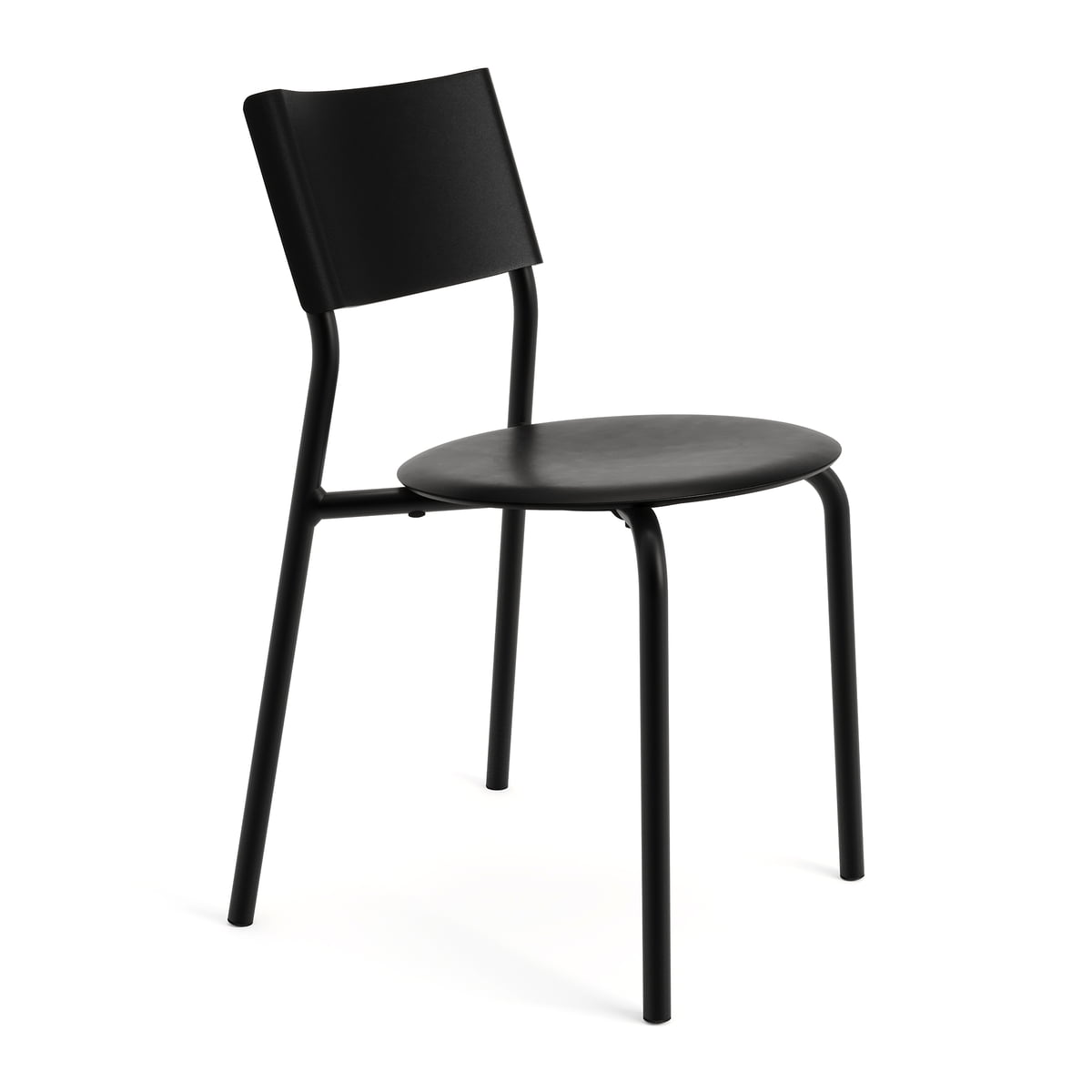 tiptoe - chaise ssdr, plastique recyclé / acier, noir graphite