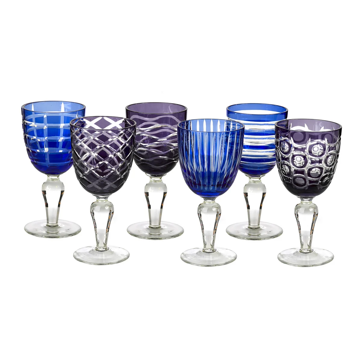 POLSPOTTEN - Cobalt Verre à vin, multicolore (set de 6) POLSPOTTEN - Cobalt Verre à vin, multicolore (set de 6)