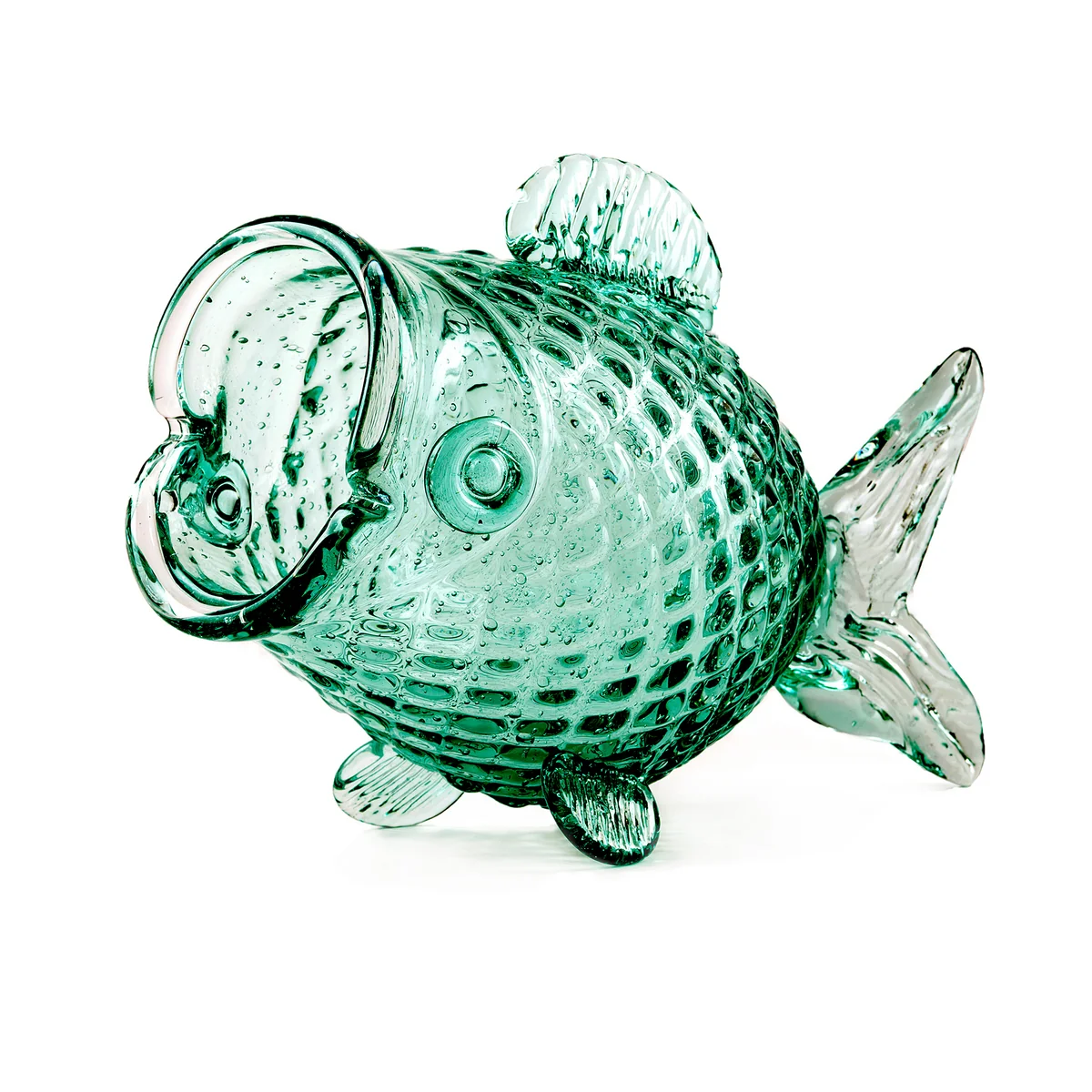 POLSPOTTEN - Fat Fish Verre à provisions, vert POLSPOTTEN - Fat Fish Verre à provisions, vert