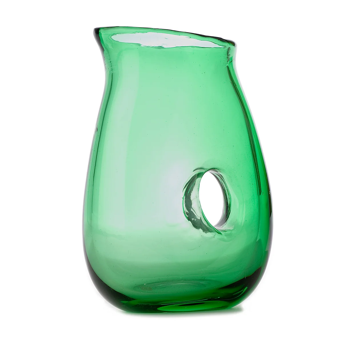 POLSPOTTEN - Jug with hole, vert foncé
