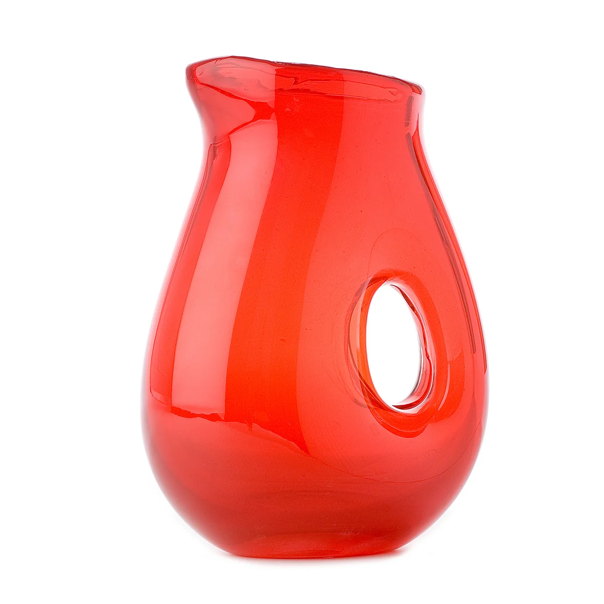POLSPOTTEN - Jug with hole, rouge