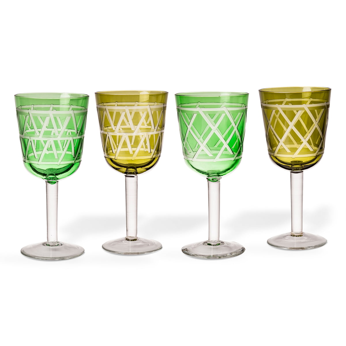 pols potten - tie verre à vin, multicolore (set de 4)