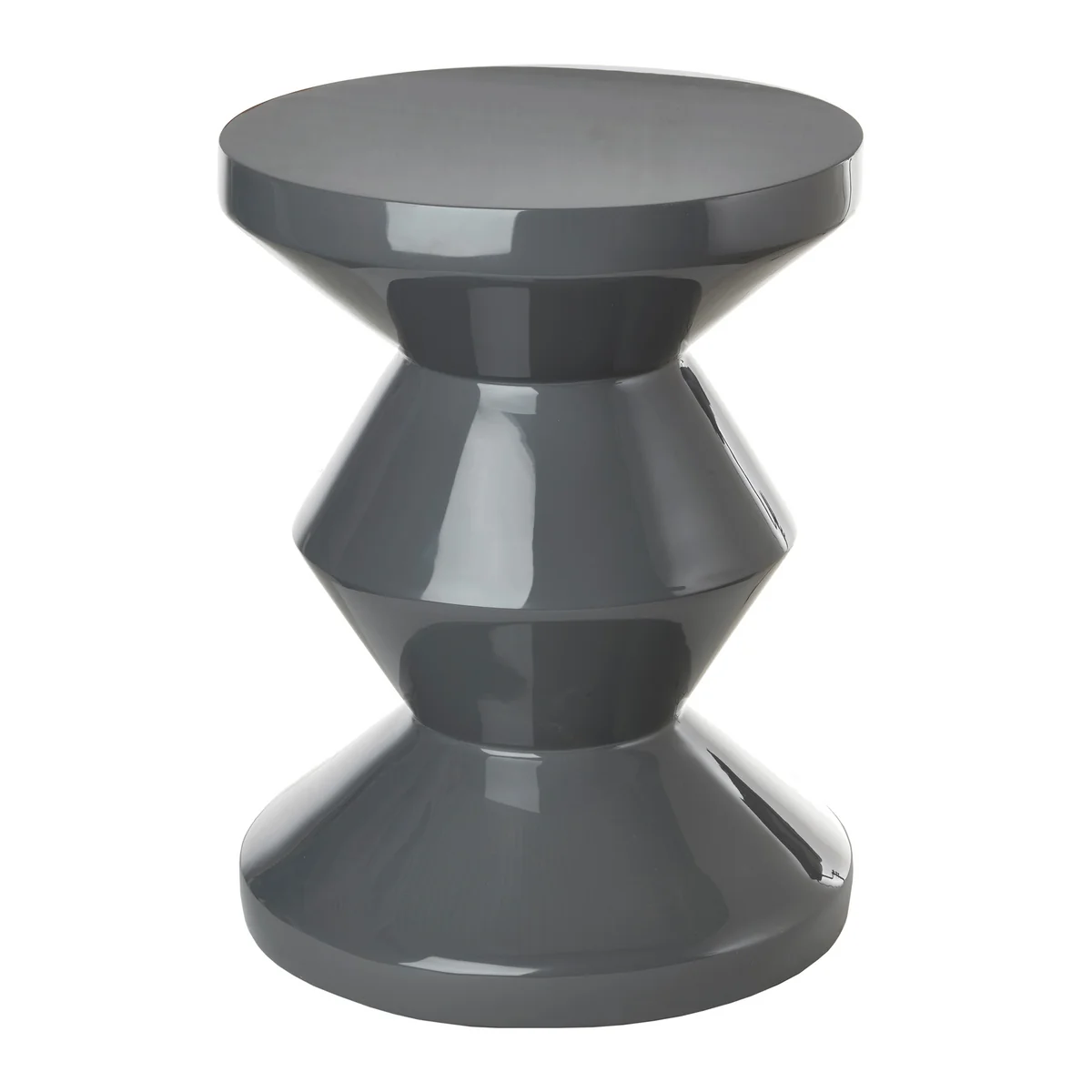 POLSPOTTEN - Zig Zag Tabouret, gris béton
