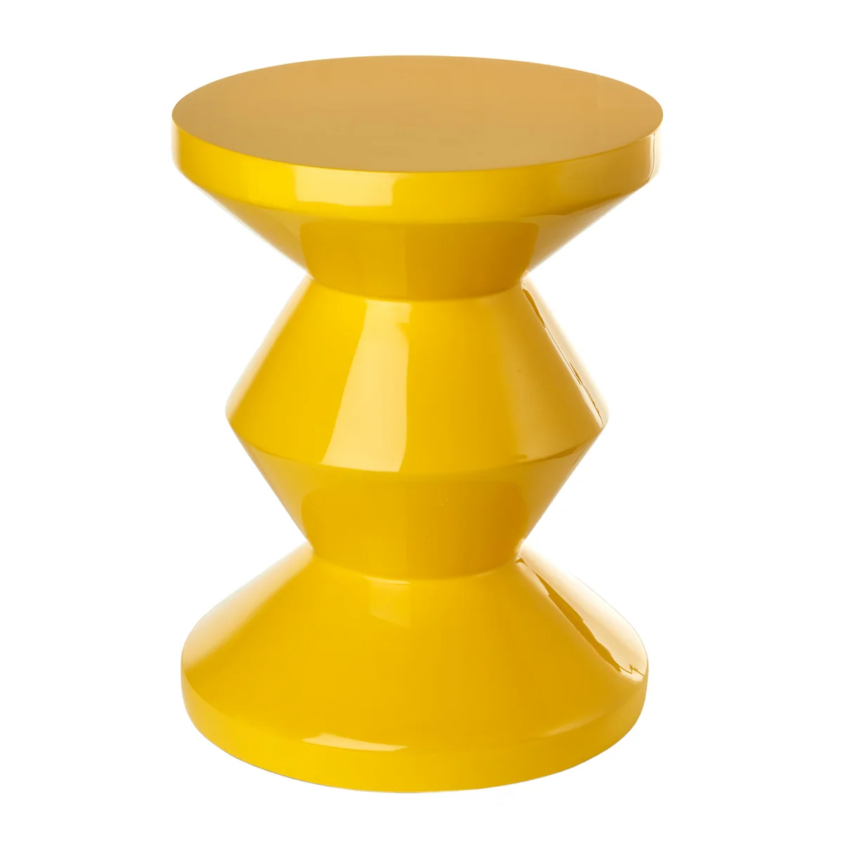 POLSPOTTEN - Zig Zag Tabouret, jaune POLSPOTTEN - Zig Zag Tabouret, jaune