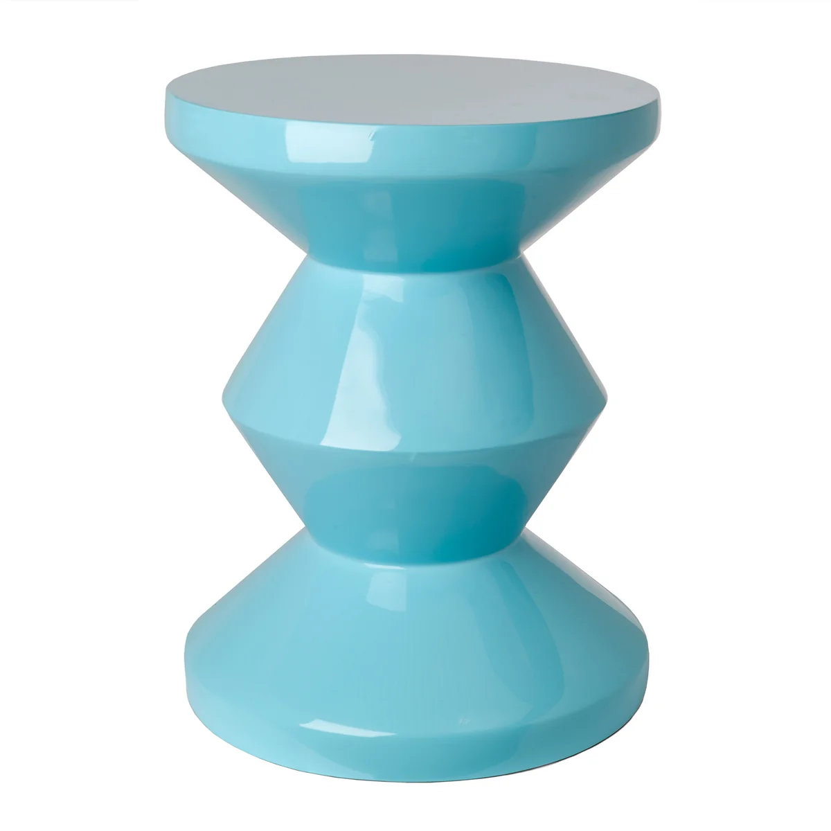 POLSPOTTEN - Zig Zag Tabouret, bleu clair POLSPOTTEN - Zig Zag Tabouret, bleu clair