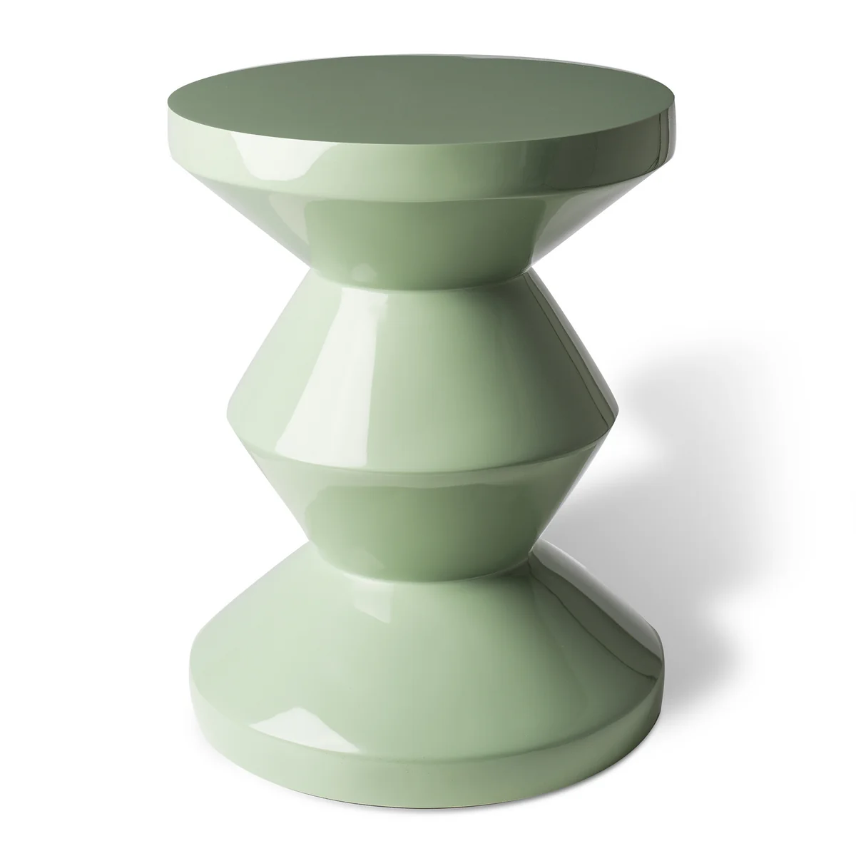 POLSPOTTEN - Zig Zag Tabouret, olive POLSPOTTEN - Zig Zag Tabouret, olive