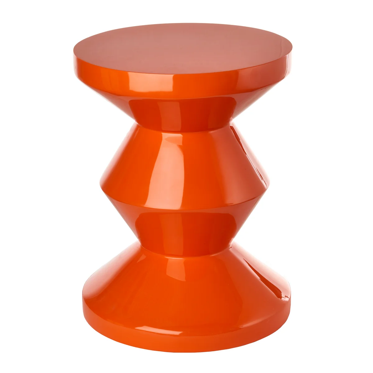 POLSPOTTEN - Zig Zag Tabouret, orange POLSPOTTEN - Zig Zag Tabouret, orange