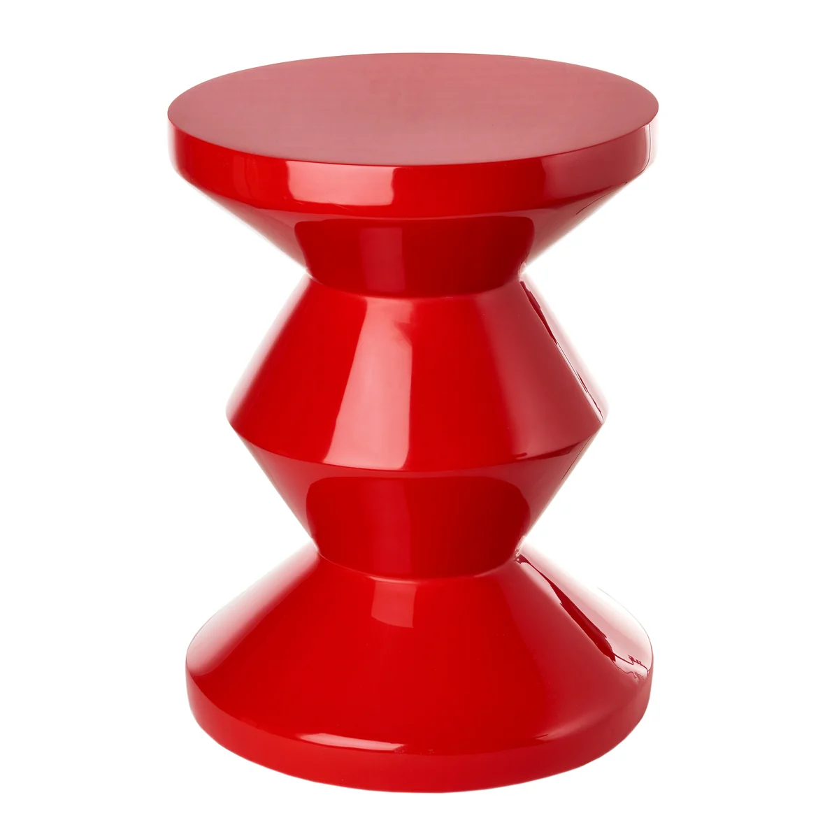 POLSPOTTEN - Zig Zag Tabouret, rouge POLSPOTTEN - Zig Zag Tabouret, rouge