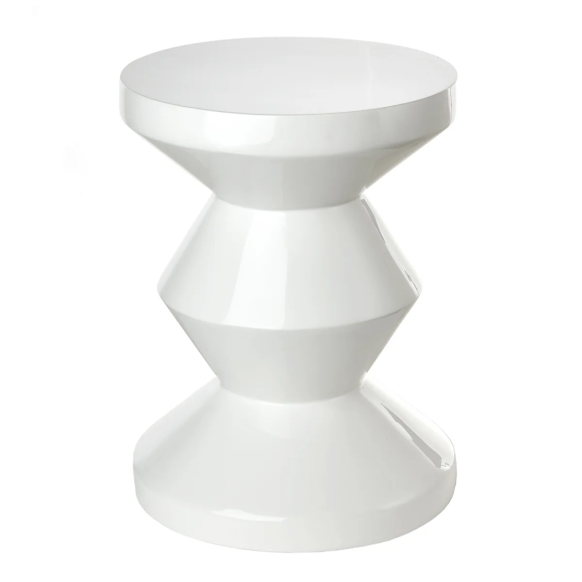 POLSPOTTEN - Zig Zag Tabouret, blanc POLSPOTTEN - Zig Zag Tabouret, blanc