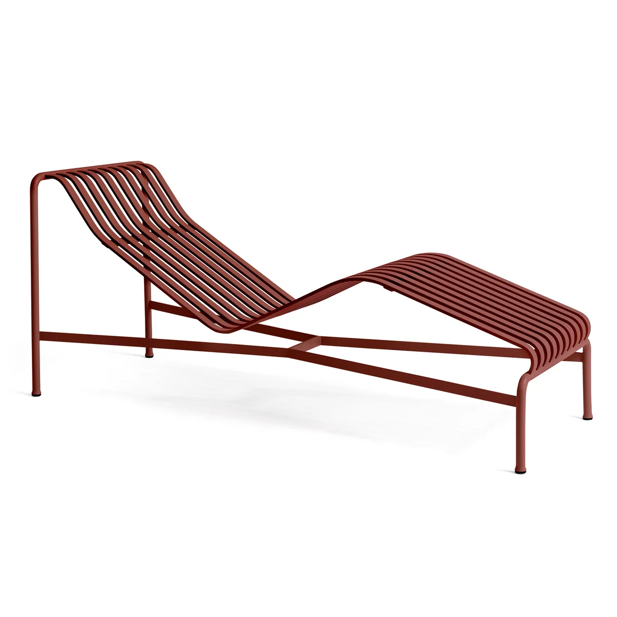 HAY - Palissade Chaise Longue Chaise longue, iron red HAY - Palissade Chaise Longue Chaise longue, iron red