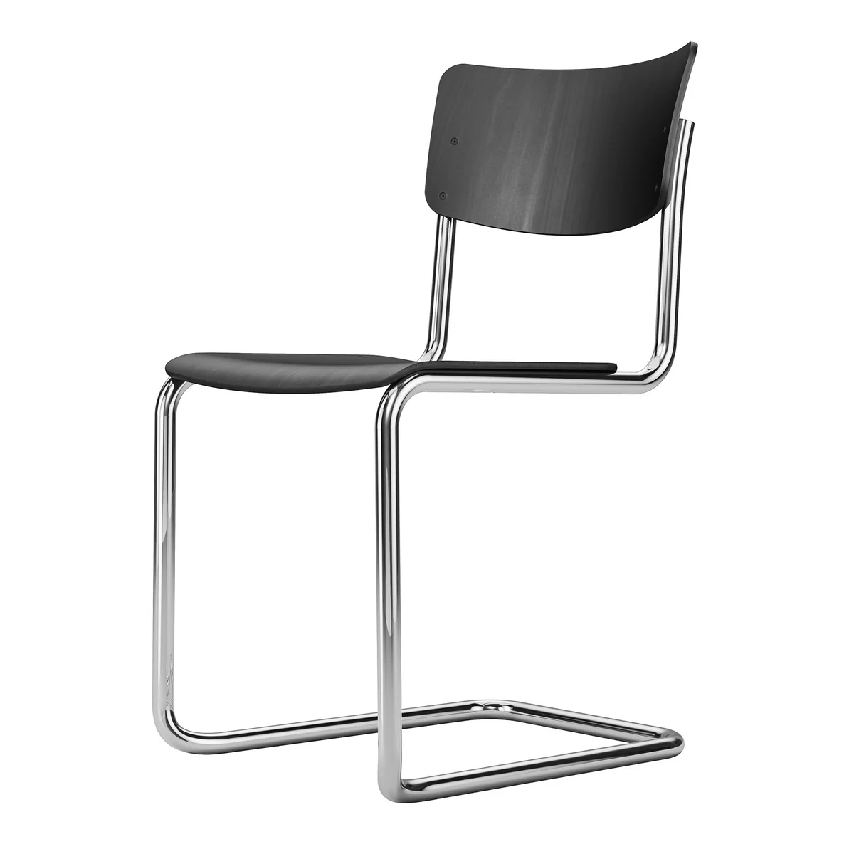 Thonet - S 43 ST chaise, chrome / hêtre teinté noir (TP 29) Thonet - S 43 ST chaise, chrome / hêtre teinté noir (TP 29)