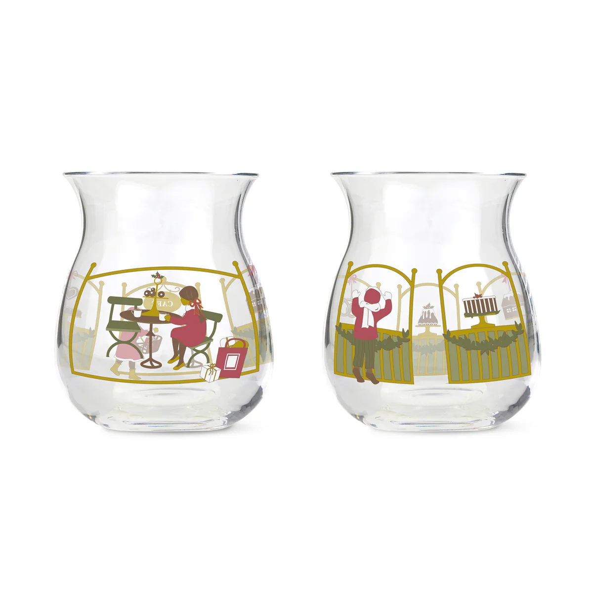 Holmegaard - Porte-lampes de Noël 2023, H 7,5 cm (lot de 2)