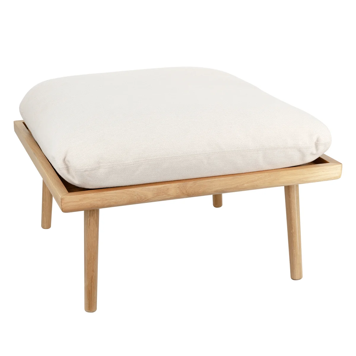 UMAGE - Lounge Around Shuffle Pouf, chêne naturel / white sands