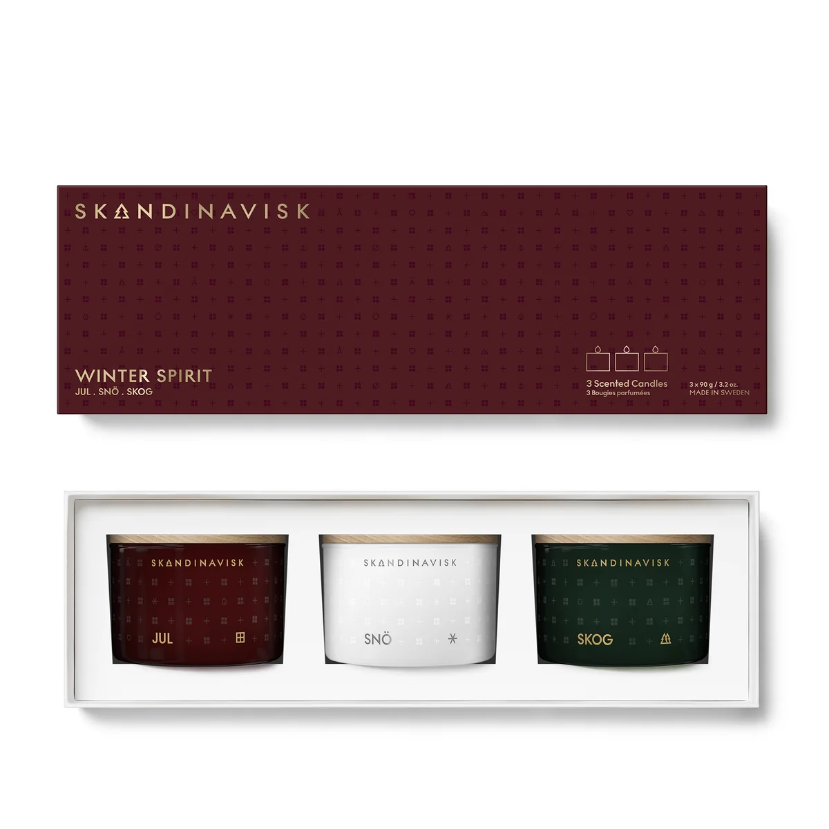 Set de bougies Mini Winter Spirit - 3 pièces de Skandinavisk