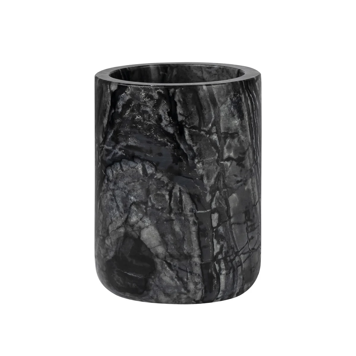 Mette Ditmer - Marble Gobelet pour dentifrice, noir / gris