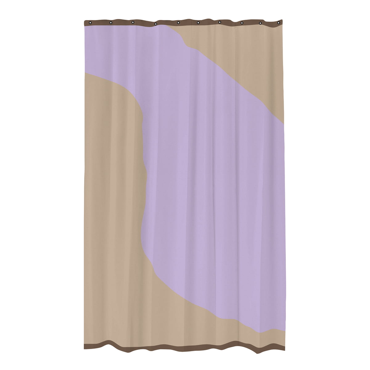 mette ditmer - nova arte rideau de douche, sable / violet