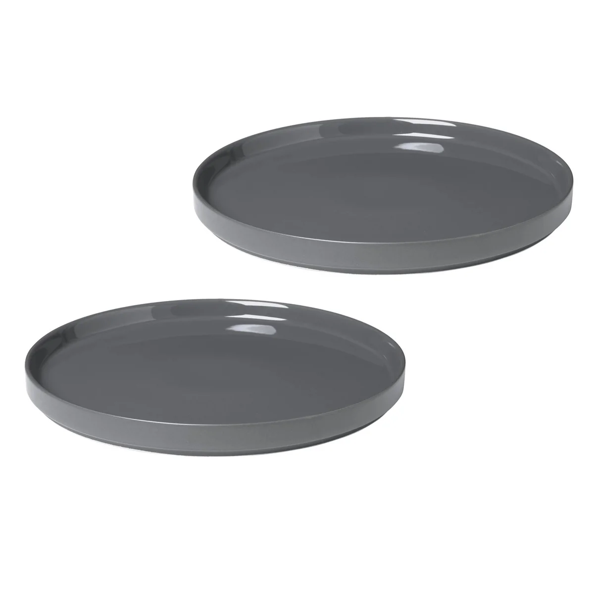 Blomus - Pilar Assiette (plate), pewter (set de 2) Blomus - Pilar Assiette (plate), pewter (set de 2)