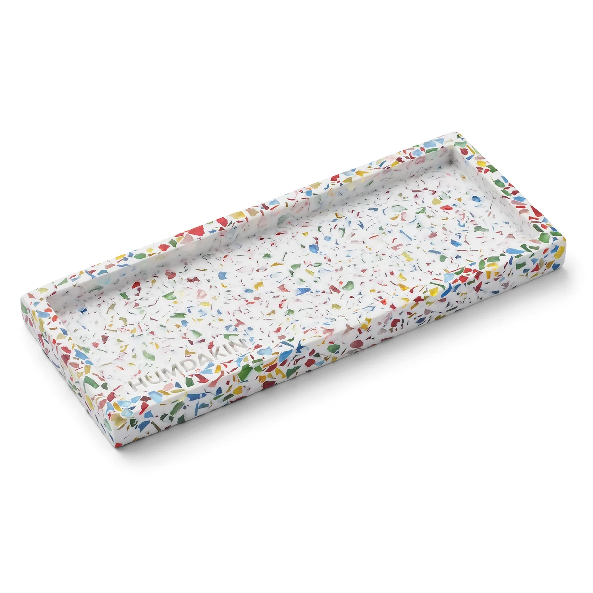 Humdakin - Terrazzo Plateau, 10 x 25 cm, rainbow