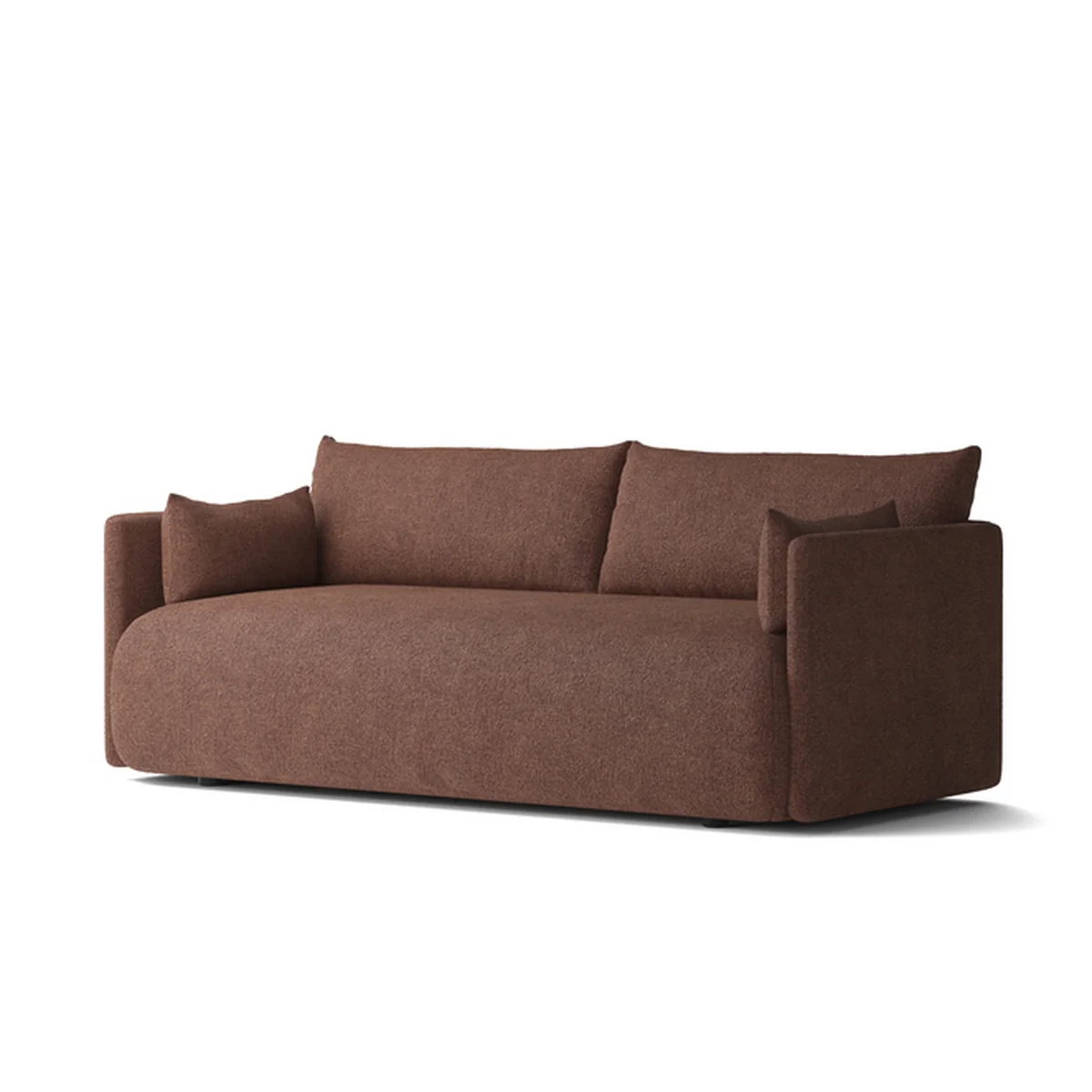 Audo - Offset Sofa , 2 places, bordeaux ( Audo Bouclé 08) Audo - Offset Sofa , 2 places, bordeaux ( Audo Bouclé 08)
