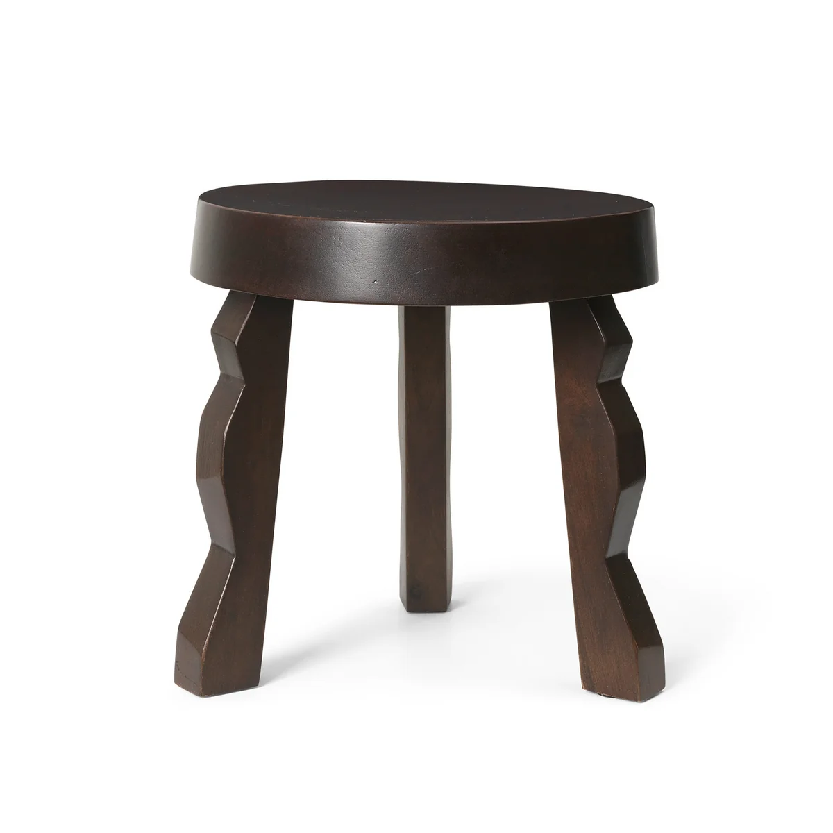 Ferm Living - Faye Tabouret, mangue teintée foncé Ferm Living - Faye Tabouret, mangue teintée foncé