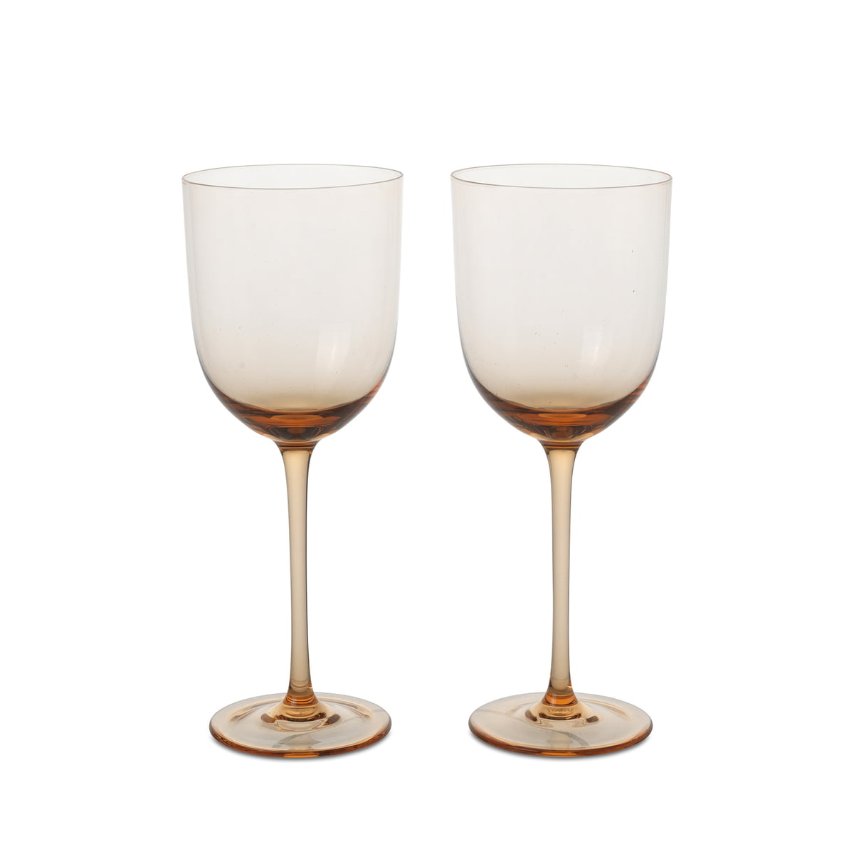 ferm living - host verre à vin blanc, blush (set de 2)