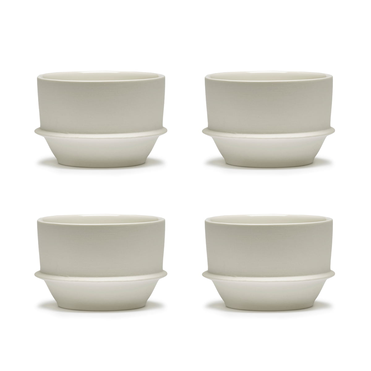 serax - dune tasse à café by kelly wearstler, albâtre / blanc (set de 4)