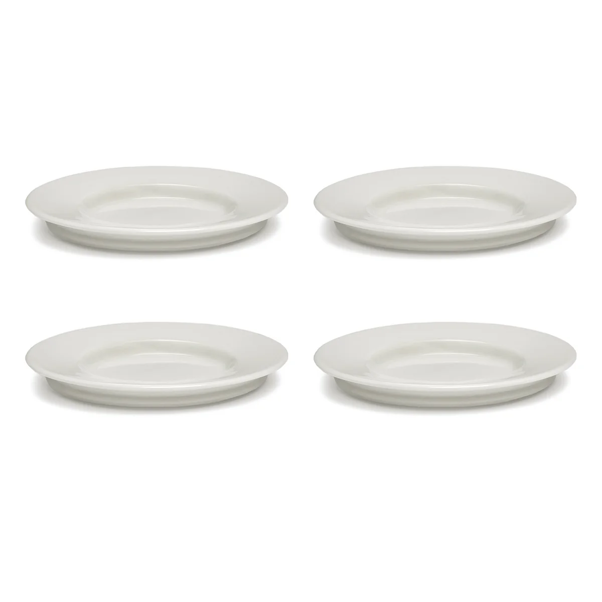 Serax - Dune Soucoupe pour tasse à café by Kelly Wearstler, Ø 13,5 cm, albâtre / blanc (set de 4)