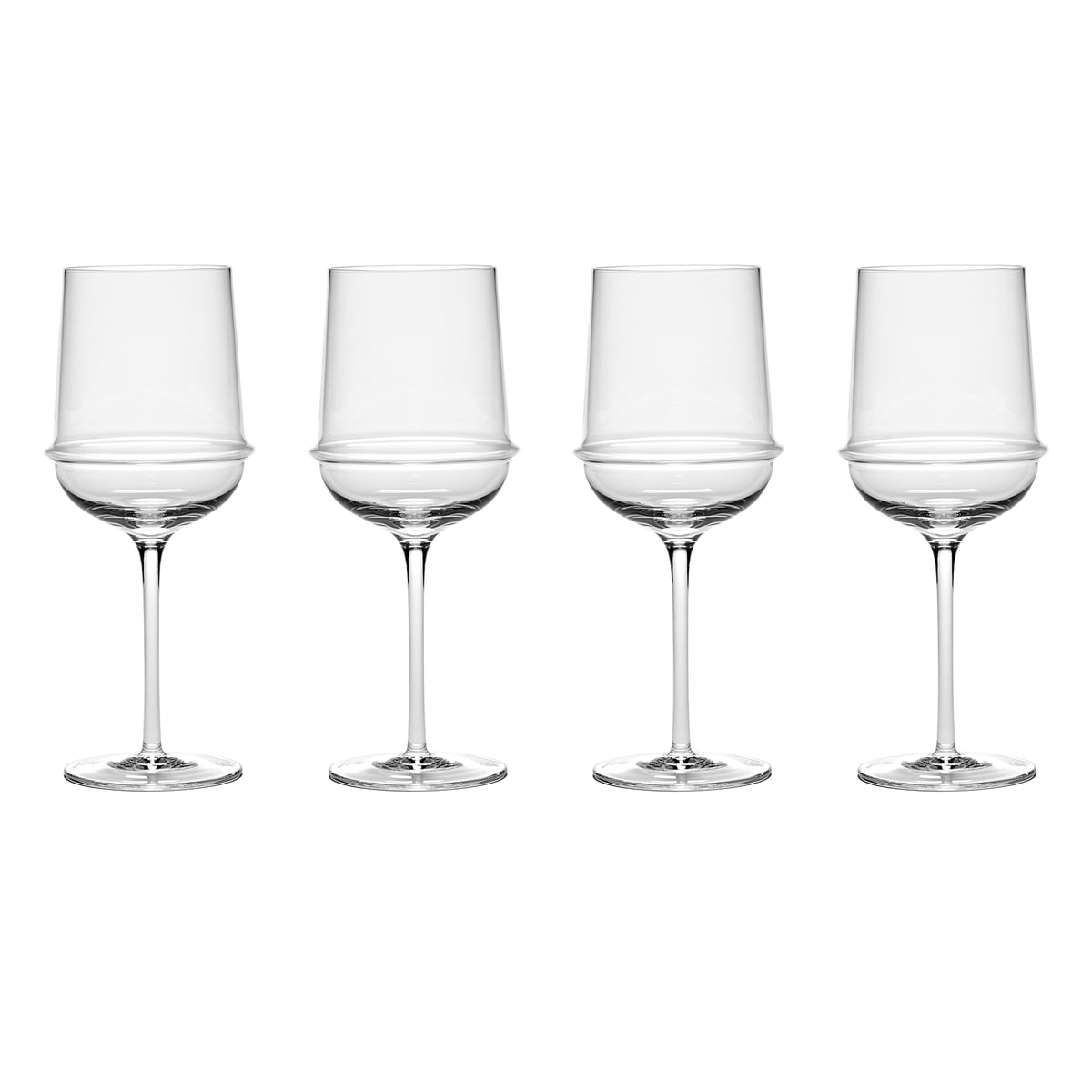 serax - dune verre à vin blanc by kelly wearstler, clair (set de 4)