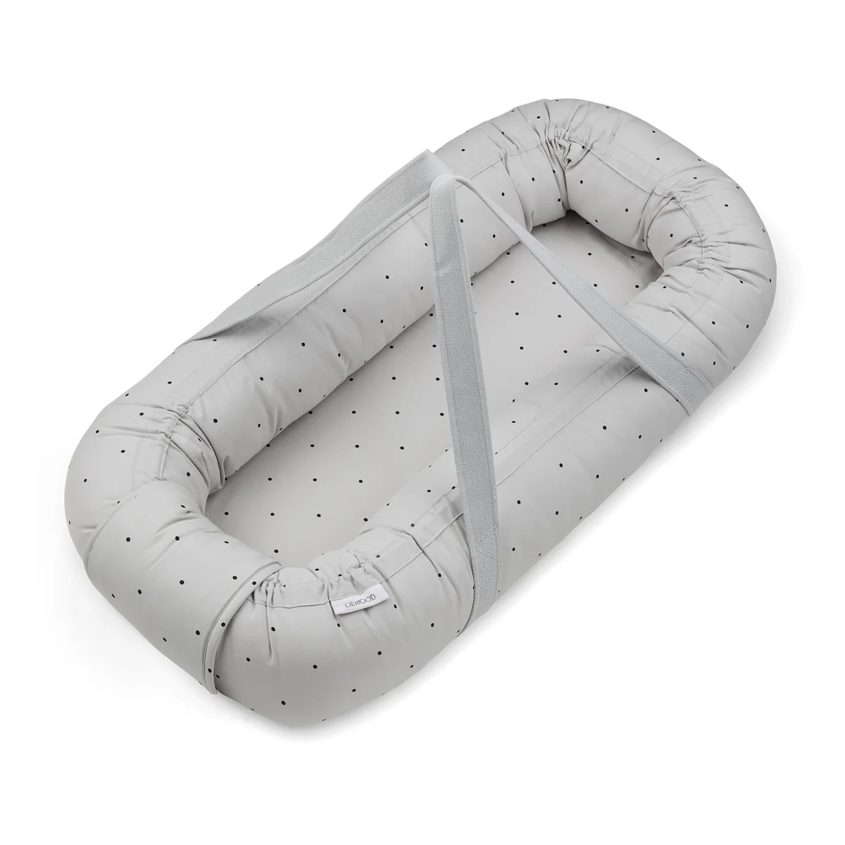 LIEWOOD - Gro Nid / Porte-bébé, classique à pois, dumbo grey LIEWOOD - Gro Nid / Porte-bébé, classique à pois, dumbo grey