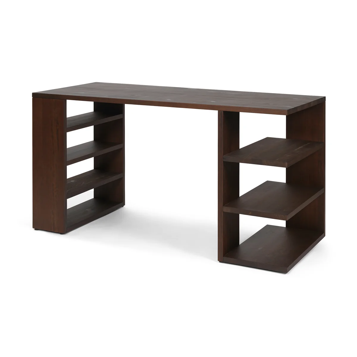 Ferm Living - Edre Bureau, 65 x 137cm, pin teinté foncé Ferm Living - Edre Bureau, 65 x 137cm, pin teinté foncé