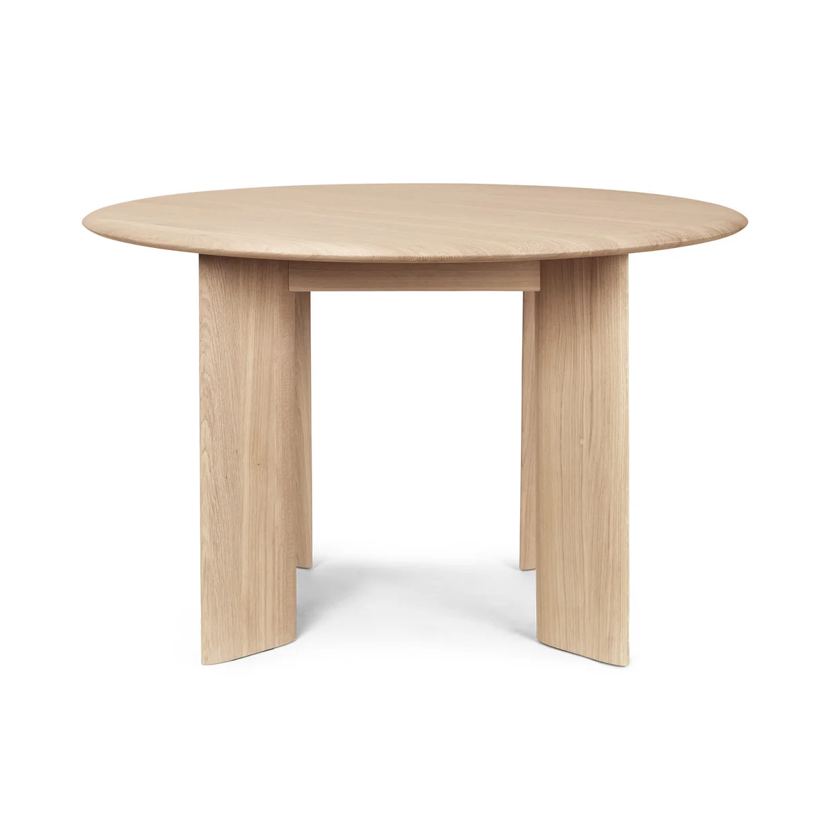 Ferm Living - Bevel Table, Ø 117 x H 73 cm, chêne huilé blanc Ferm Living - Bevel Table, Ø 117 x H 73 cm, chêne huilé blanc