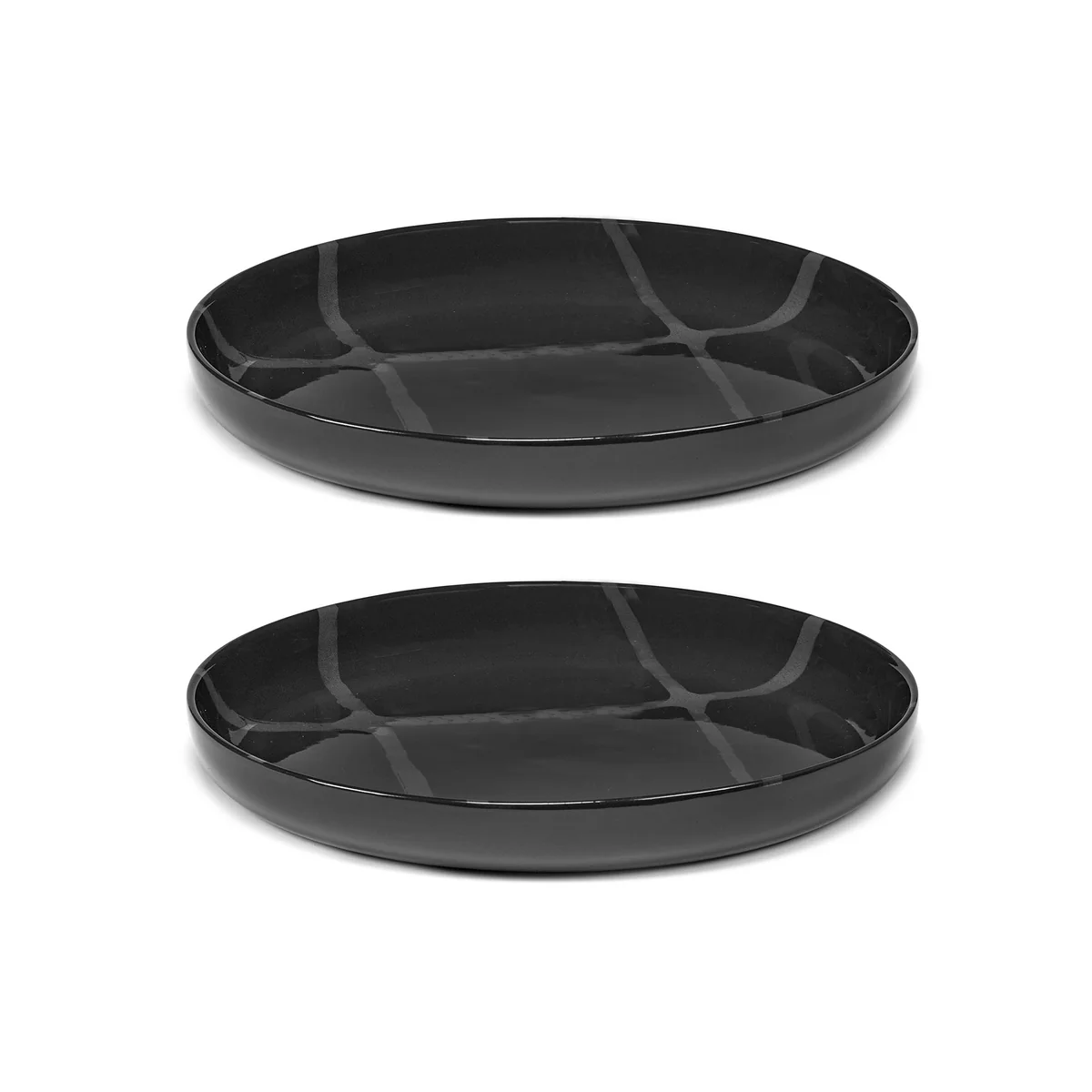 Serax - Zuma Assiette creuse by Kelly Wearstler, Ø 25,5 cm, Pacific / gris (lot de 2)