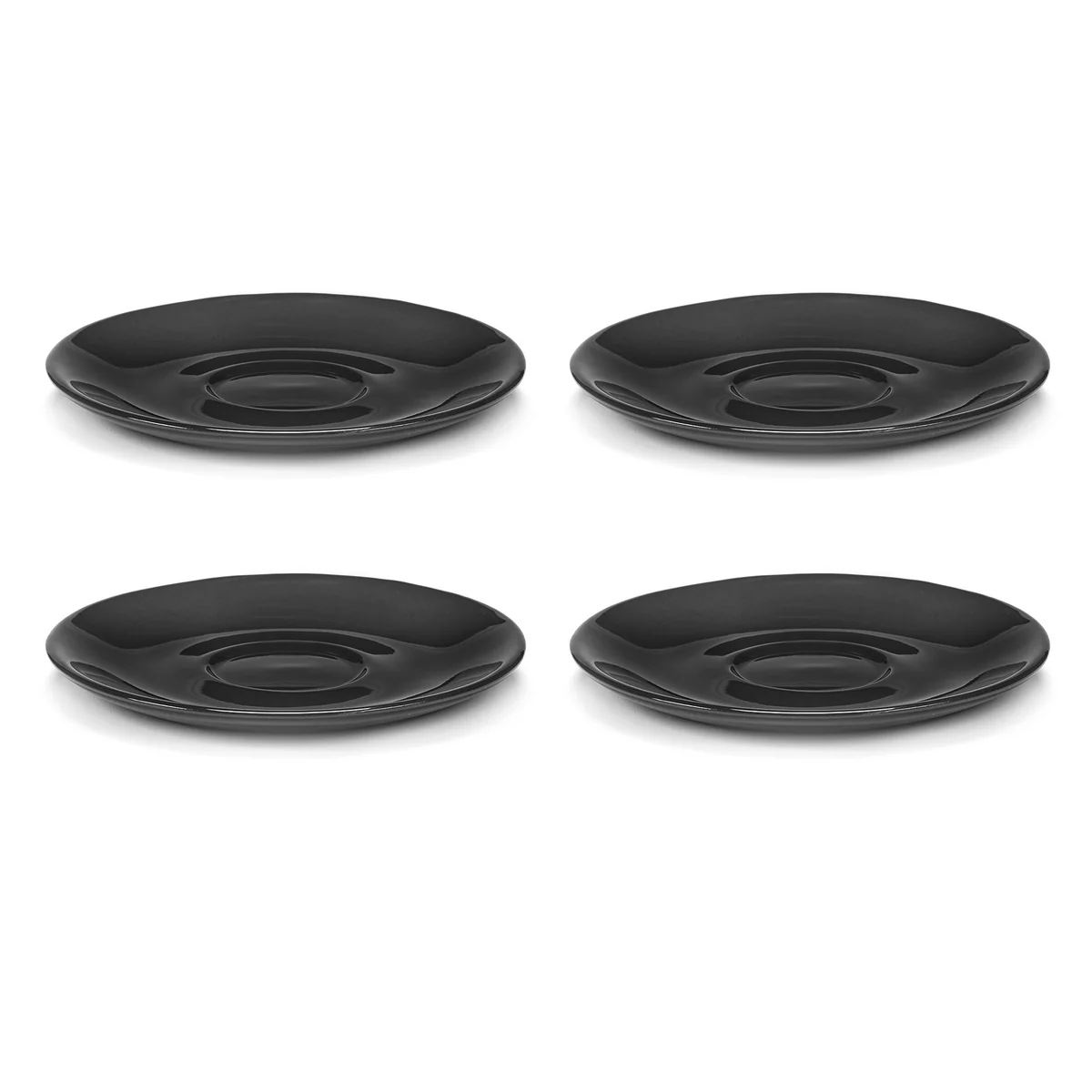 Serax - Zuma Soucoupe pour tasse à café by Kelly Wearstler, Ø 14 cm, Pacific / gris (lot de 4)
