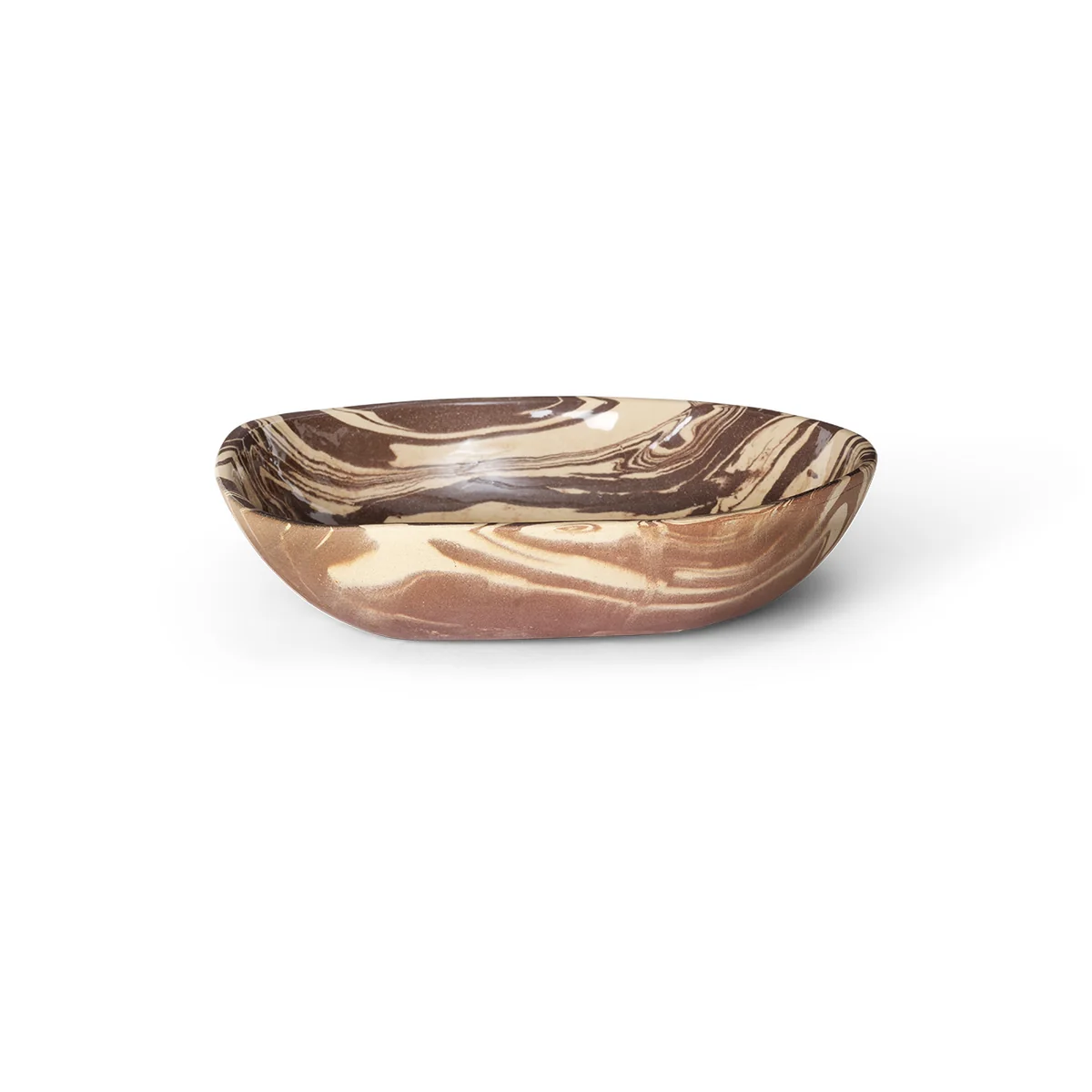 Ferm Living - Ryu Bol, 28 cm, sable / marron