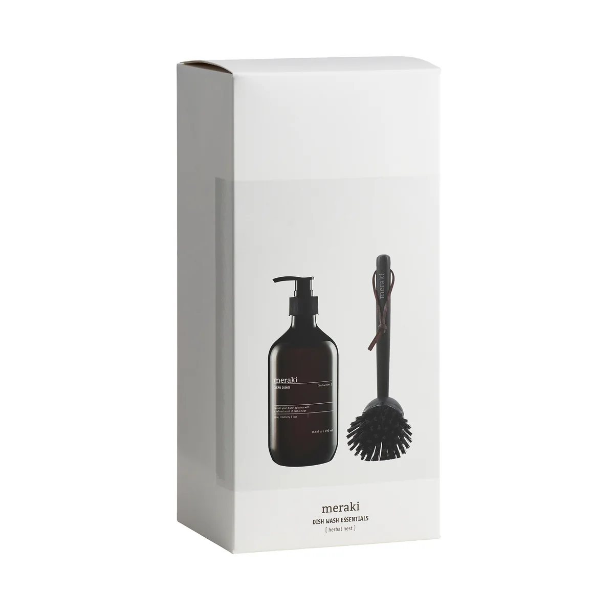 Meraki - Coffret cadeau Dish Wash Essential, Herbal Nest liquide vaisselle & brosse à vaisselle, 490 ml (lot de 2) Meraki - Coffret cadeau Dish Wash Essential, Herbal Nest liquide vaisselle & brosse à vaisselle, 490 ml (lot de 2)