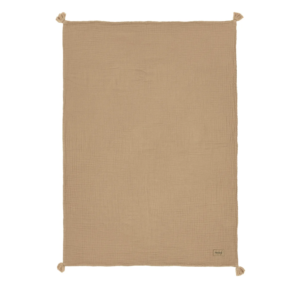 Nobodinoz - Wabi Sabi Couverture en mousseline, 65 x 100 cm, sésame
