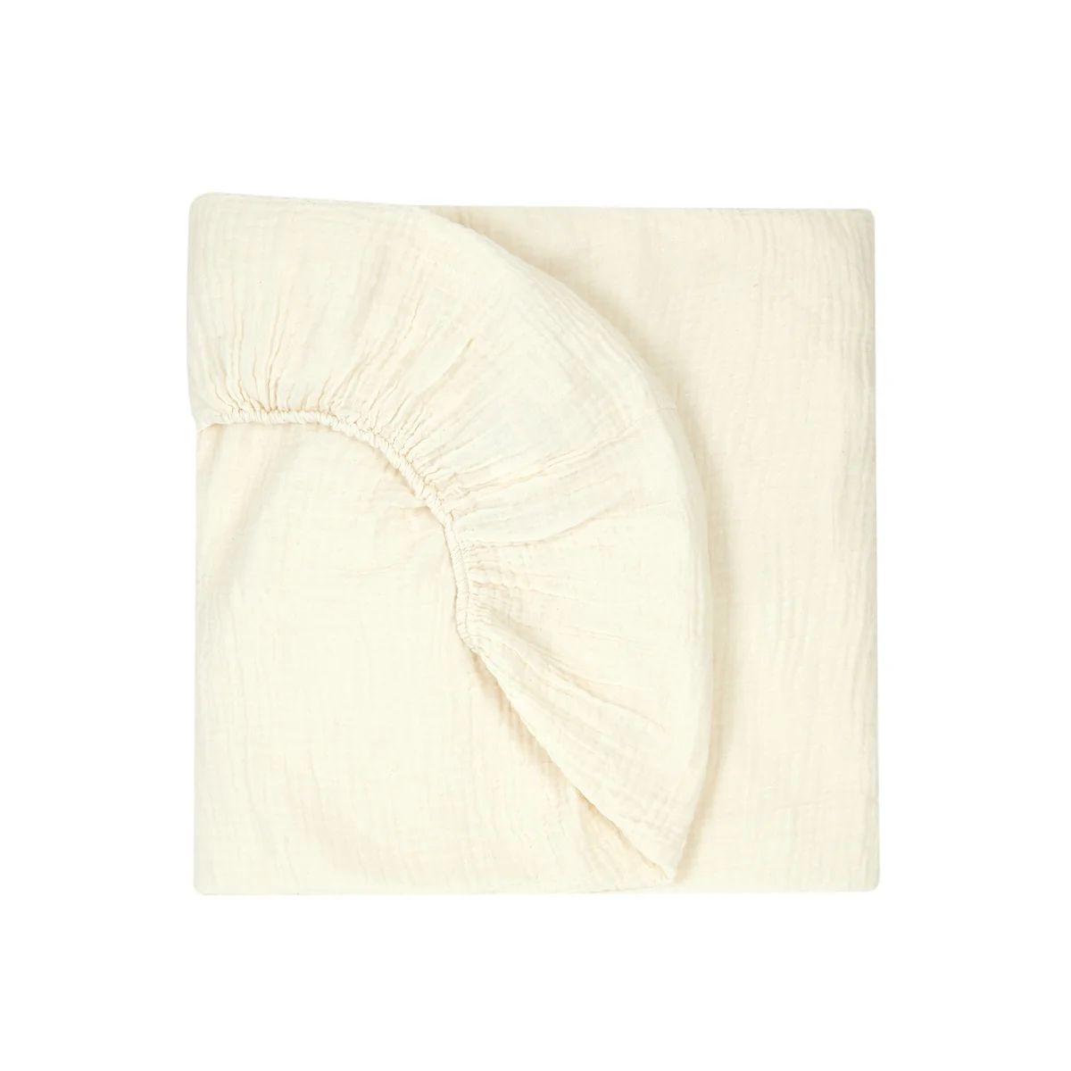 Nobodinoz - Wabi Sabi Drap housse, 70 x 140 x 15 cm, natural