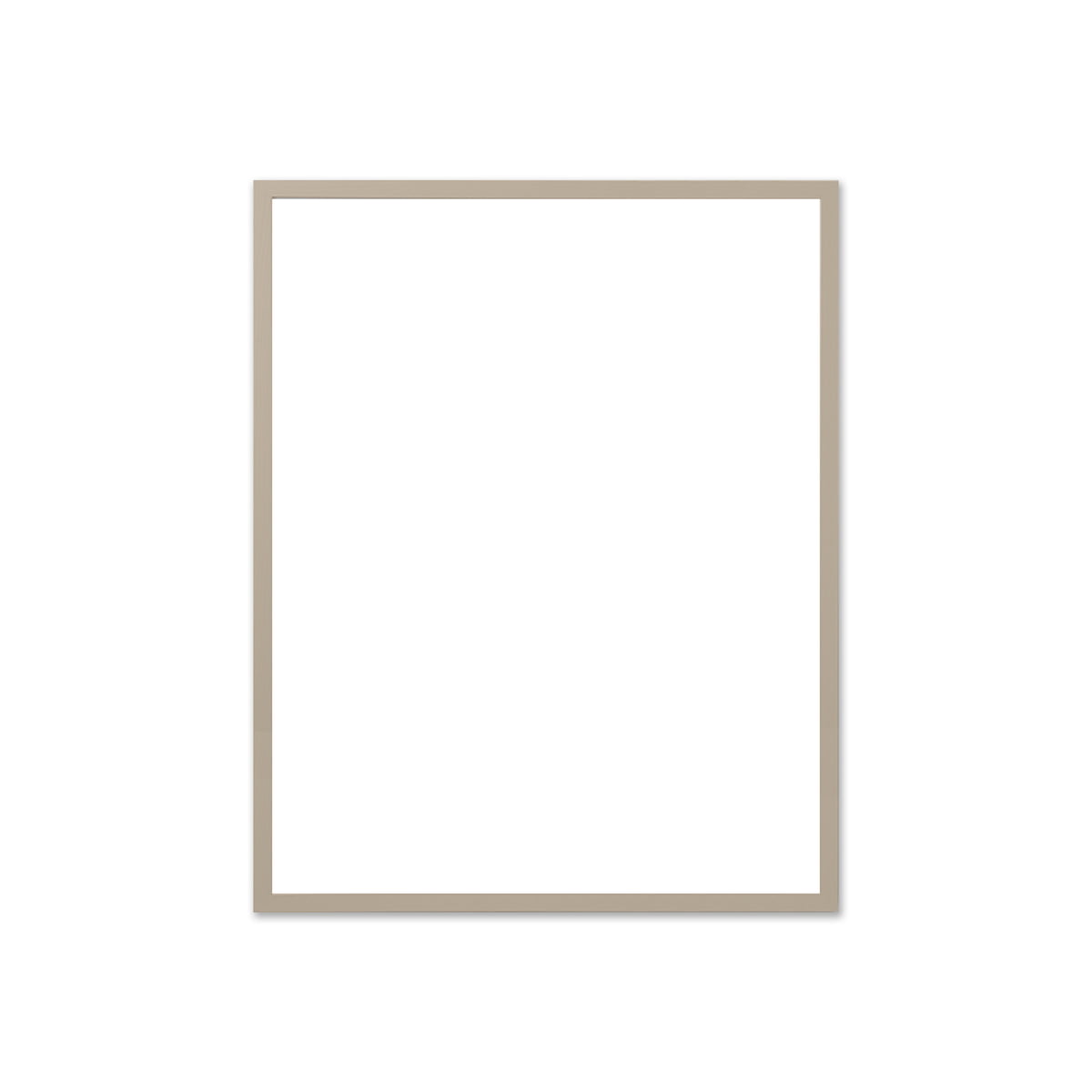 the poster club - cadre photo chêne beige, verre véritable, 40 x 50 cm