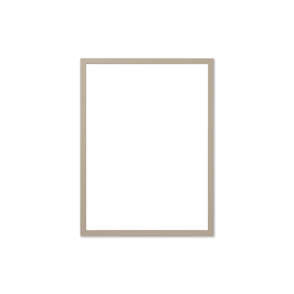 the poster club - cadre photo chêne beige, verre véritable, 30 x 40 cm
