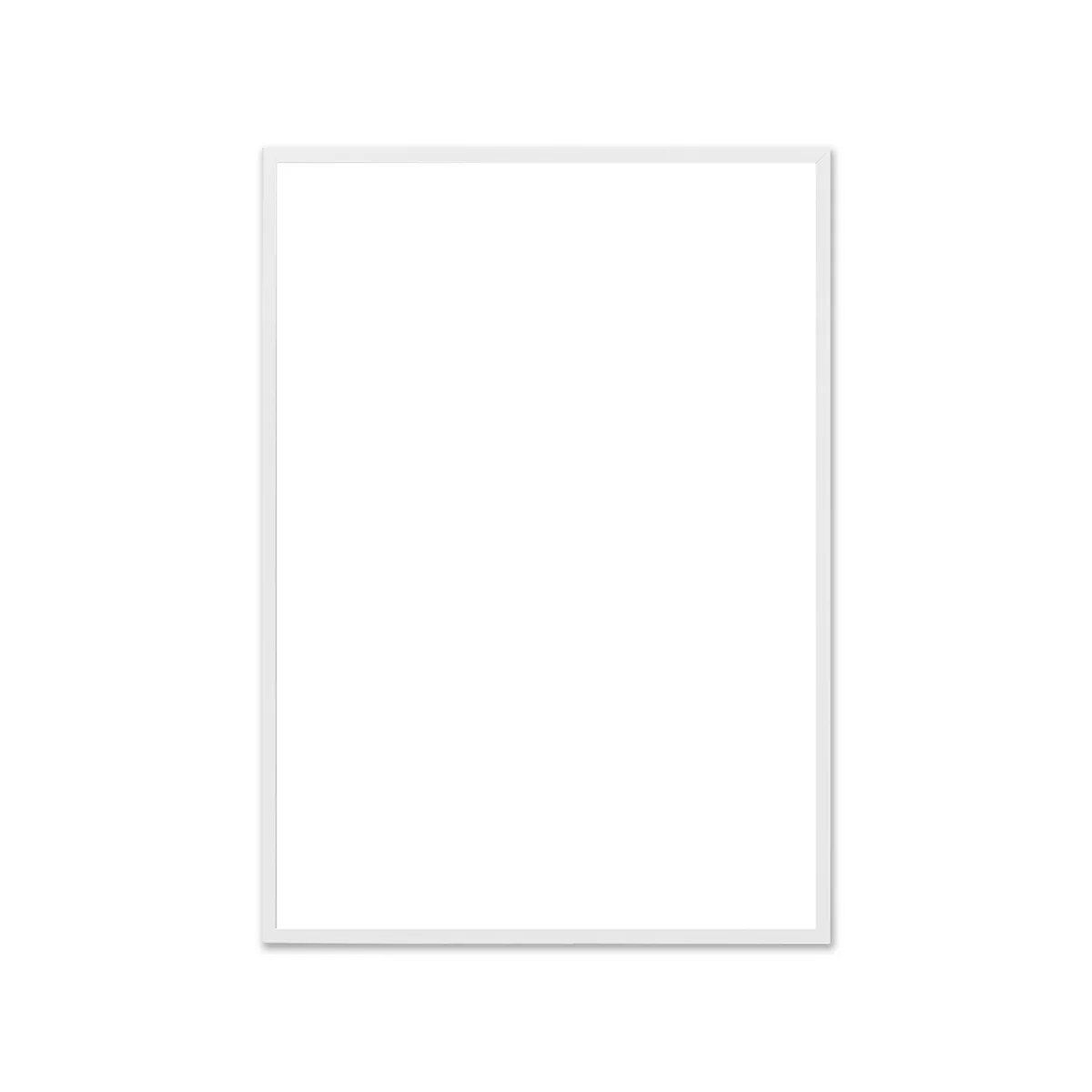 The Poster Club - Cadre Chêne blanc, verre véritable, 50 x 70 cm