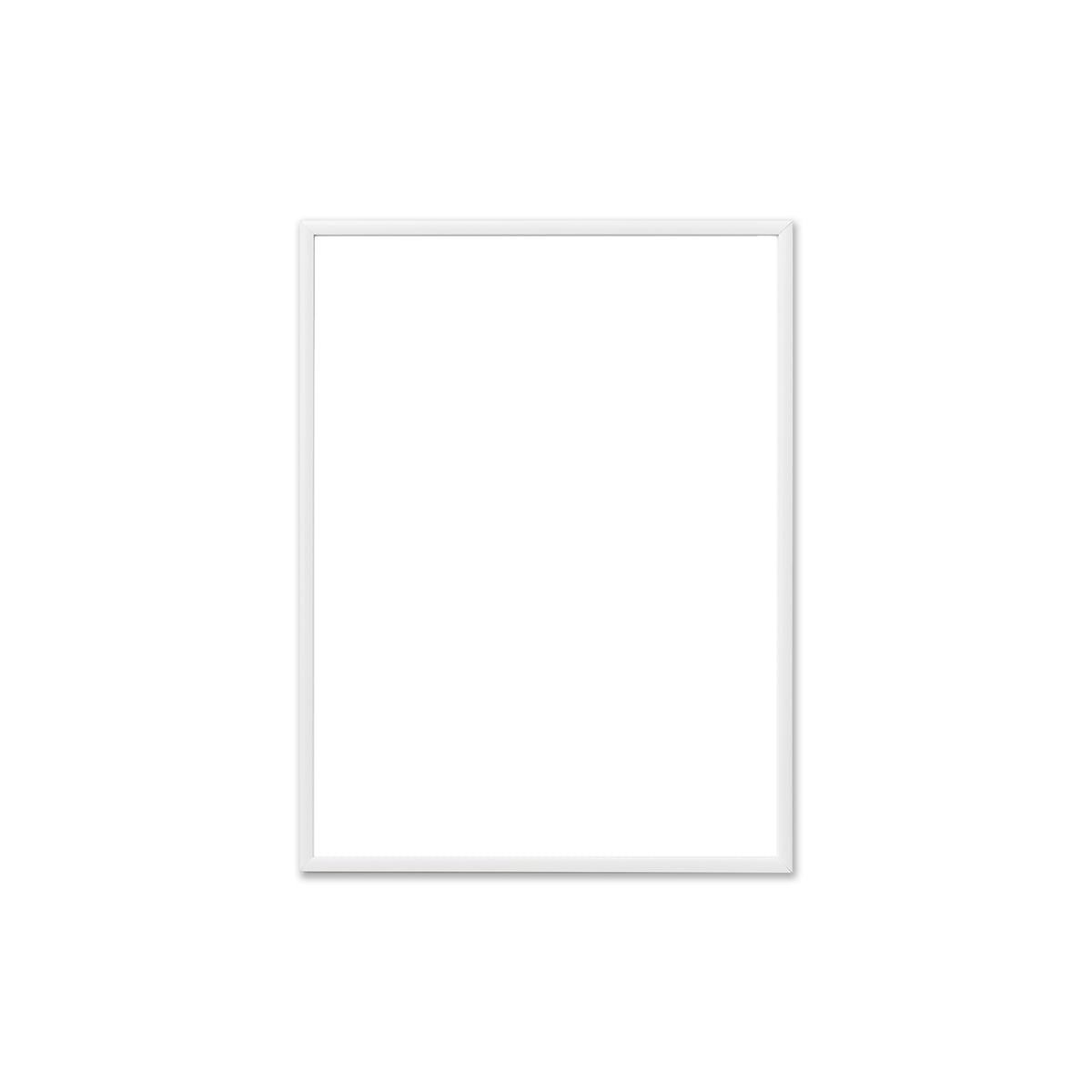 the poster club - cadre photo aluminium blanc, verre véritable, 30 x 40 cm