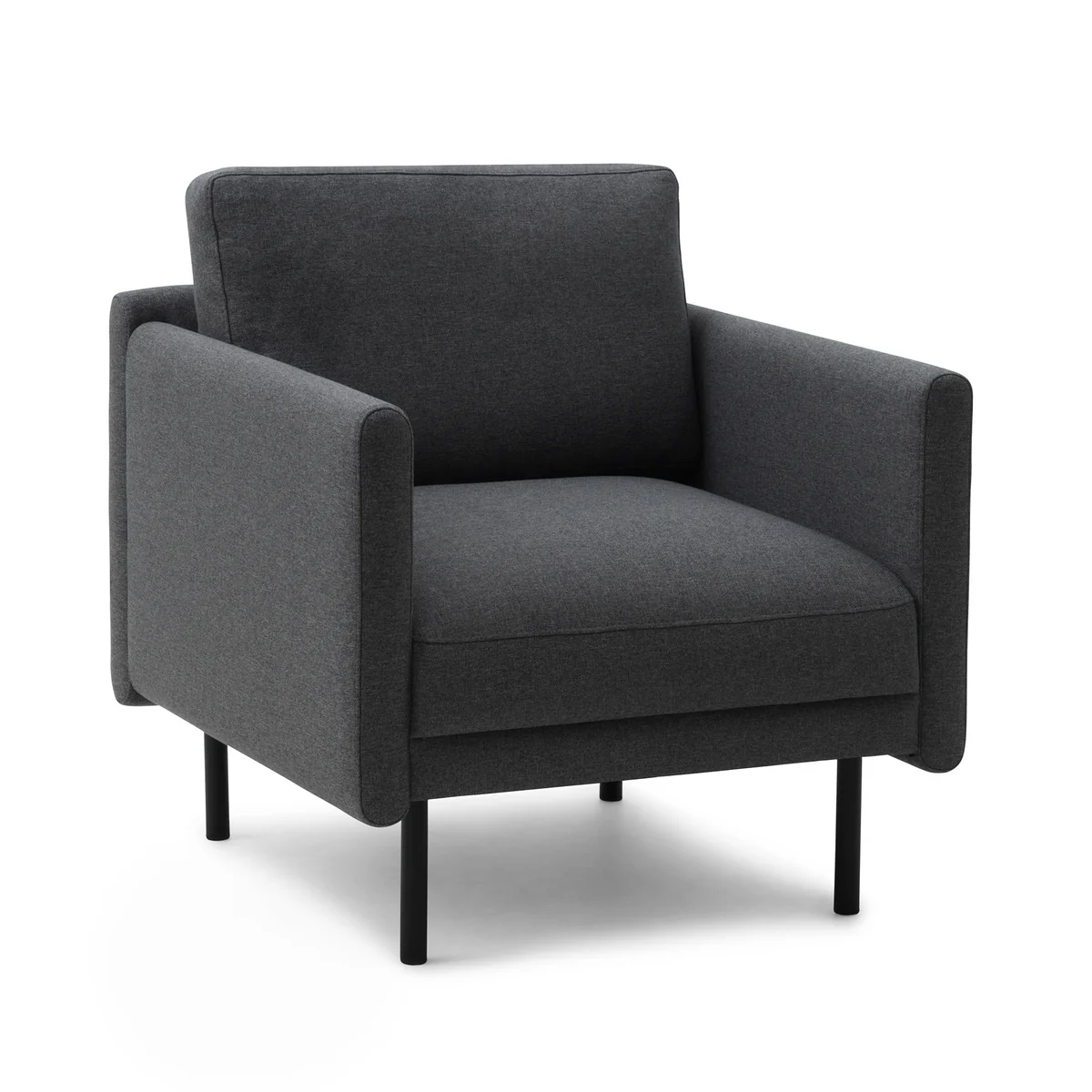 Normann Copenhagen - Rar Fauteuil, noir / Re-Born dark grey Normann Copenhagen - Rar Fauteuil, noir / Re-Born dark grey