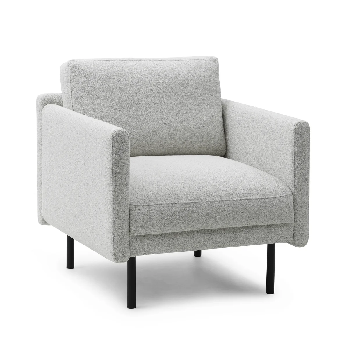 Normann Copenhagen - Rar Fauteuil, noir / Venezia blanc cassé Normann Copenhagen - Rar Fauteuil, noir / Venezia blanc cassé